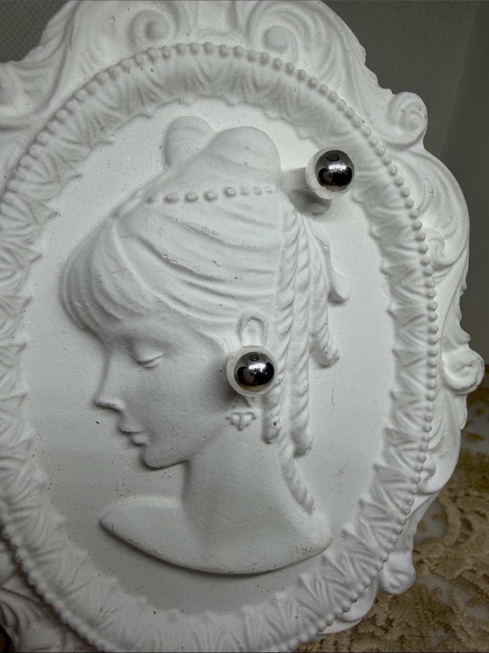 925 Sterling Silver 8mm High Polish Ball Stud Earrings | Old Money mirror ball - Picture 4 of 8